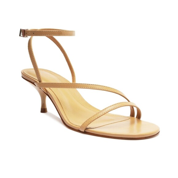Schutz Women's Helene Stiletto Dress Sandals - Beige, Size 6 - Picture 1 of 7